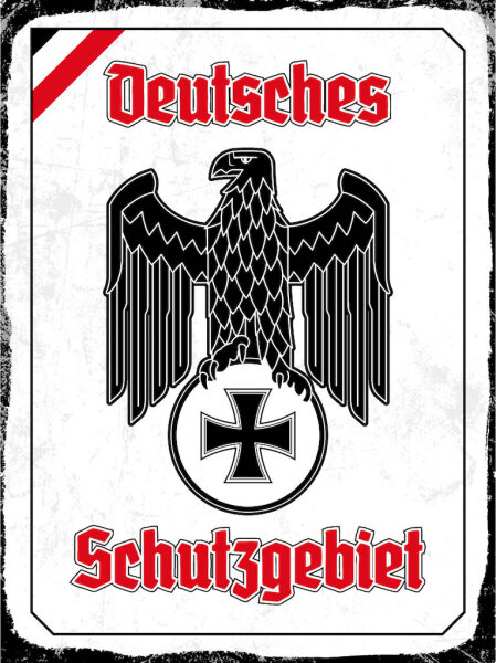 Blechschild - Adler Schutzgebiet