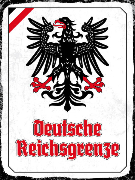 Blechschild - Adler D. Reichsgrenze