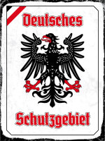 Blechschild - Adler Schutzgebiet