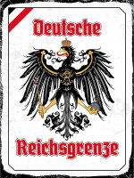 Blechschild - Adler Reichtsgrenze