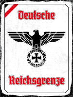 Blechschild - Adler Reichtsgrenze