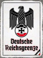 Blechschild - Adler D. Reichsgrenze