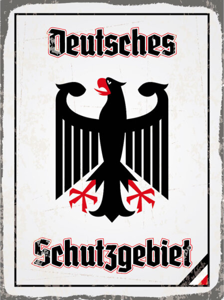 Blechschild - Adler Schutzgebiet