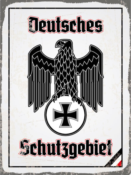 Blechschild - Adler Schutzgebiet