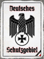 Blechschild - Adler Schutzgebiet