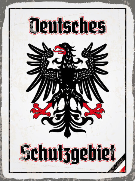 Blechschild - Adler Schutzgebiet