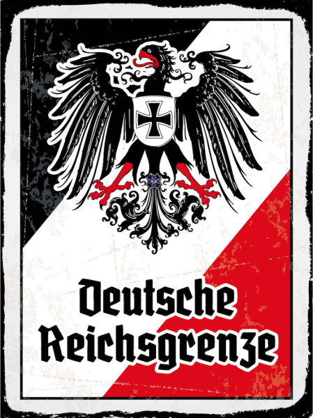 Blechschild - Adler D. Reichsgrenze