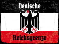 Blechschild - Adler D. Reichsgrenze