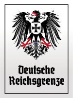 Blechschild - Adler D. Reichsgrenze