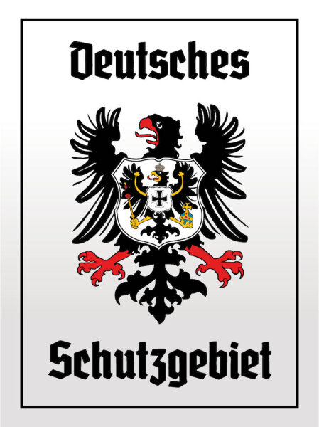 Blechschild - Adler Schutzgebiet