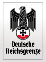 Blechschild - Adler D. Reichsgrenze