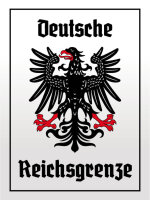 Blechschild - Adler Reichtsgrenze