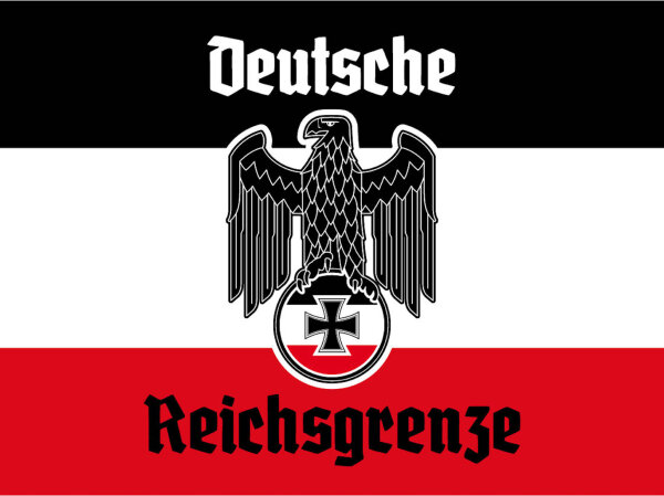 Blechschild - Adler D. Reichsgrenze