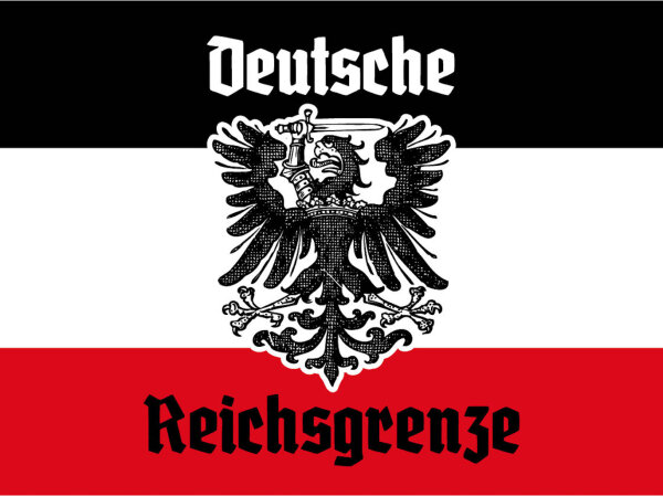 Blechschild - Adler D. Reichsgrenze