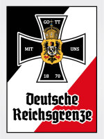 Blechschild - EK D. Reichsgrenze