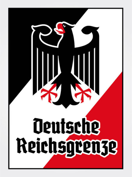 Blechschild - Adler D. Reichsgrenze