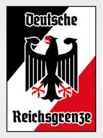 Blechschild - Adler Reichtsgrenze