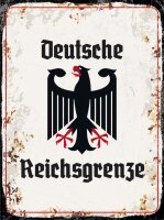 Blechschild - Adler D. Reichsgrenze