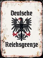 Blechschild - Adler Reichtsgrenze