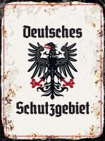 Blechschild - Adler Schutzgebiet