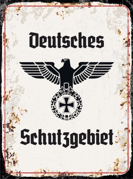 Blechschild - Adler D Schutzgebiet