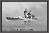 Blechschild - MS Admiral Graf Spee - historisch