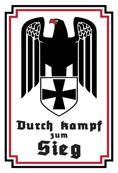 Blechschild - Sieg - historisch