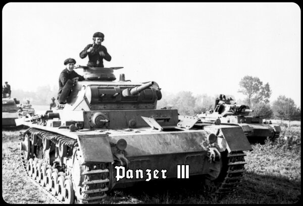 Blechschild - Panzer III - historisch