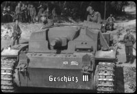 Blechschild - Geschütz III - historisch