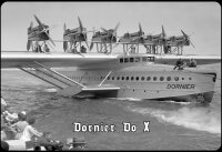 Blechschild - Dornier DO X - historisch