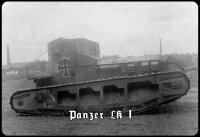 Blechschild - Panzer 1WK - historisch