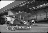 Blechschild - Fokker - historisch