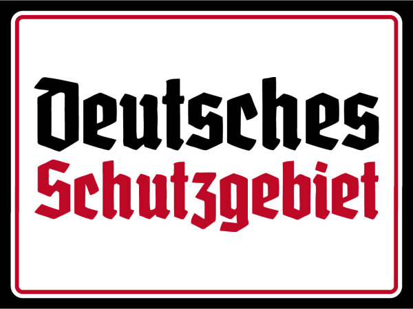 Blechschild - Schutzgebiet9