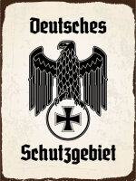 Blechschild - Adler Schutzgebiet