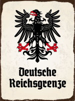 Blechschild - Adler D. Reichsgrenze