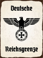 Blechschild - Adler Reichtsgrenze