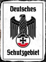 Blechschild - Adler Schutzgebiet