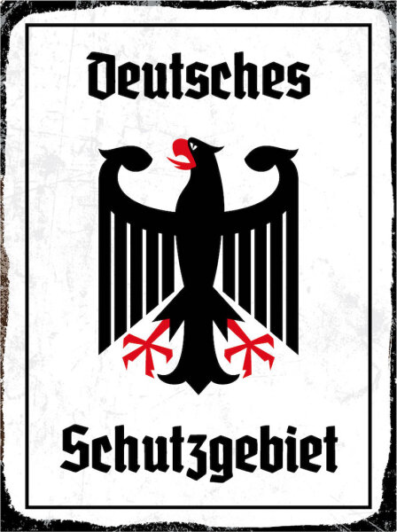 Blechschild - Adler Schutzgebiet