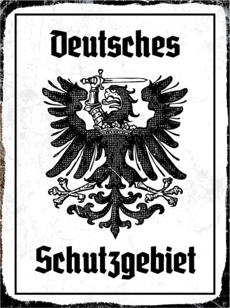 Blechschild - Adler Schutzgebiet