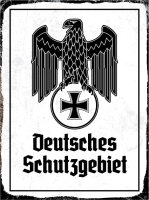 Blechschild - Adler D Schutzgebiet