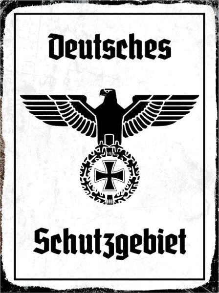 Blechschild - Adler Schutzgebiet