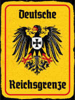 Blechschild - Adler Reichtsgrenze