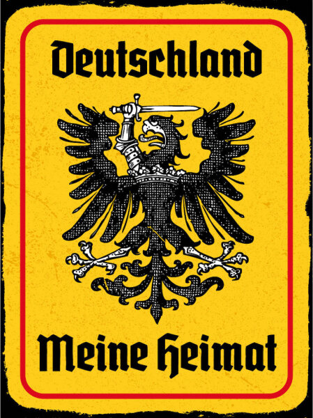 Blechschild - Adler Heimat V2