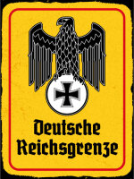 Blechschild - Adler D. Reichsgrenze