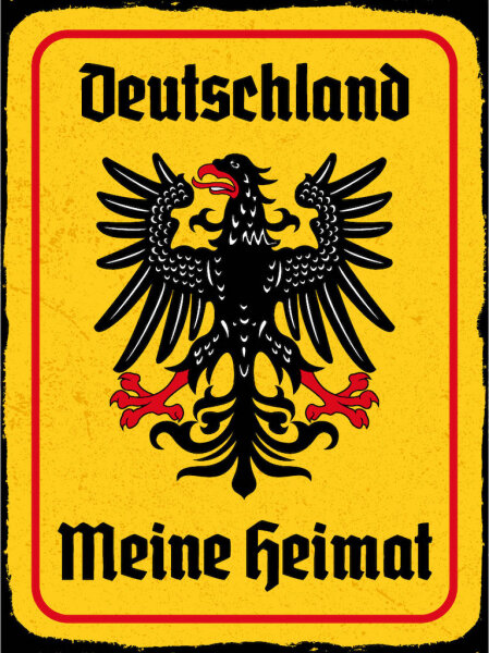 Blechschild - Adler Heimat V2