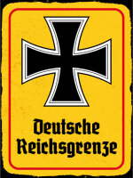 Blechschild - EK D. Reichsgrenze