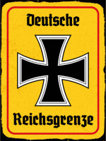 Blechschild - EK Reichtsgrenze