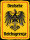 Blechschild - Adler Reichtsgrenze