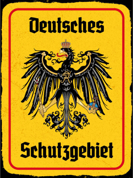 Blechschild - Adler Schutzgebiet