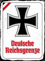 Blechschild - EK D. Reichsgrenze